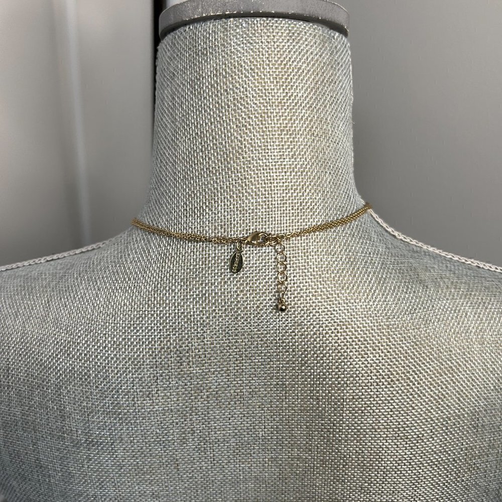 Loft Chunky Gold w Navy Blue Straps EUC - Picture 3 of 3